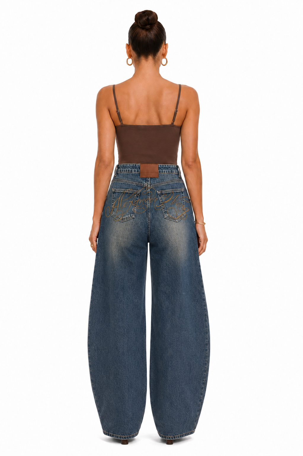 BARREL DENIM PANTS