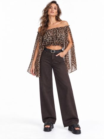 DENIM TROUSERS WITH BELT