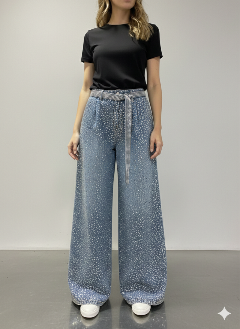Φωτογραφία από " Luxury Flare Strass " τζιν