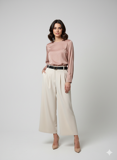 Φωτογραφία από "Ethereal Wide - leg" παντελόνα