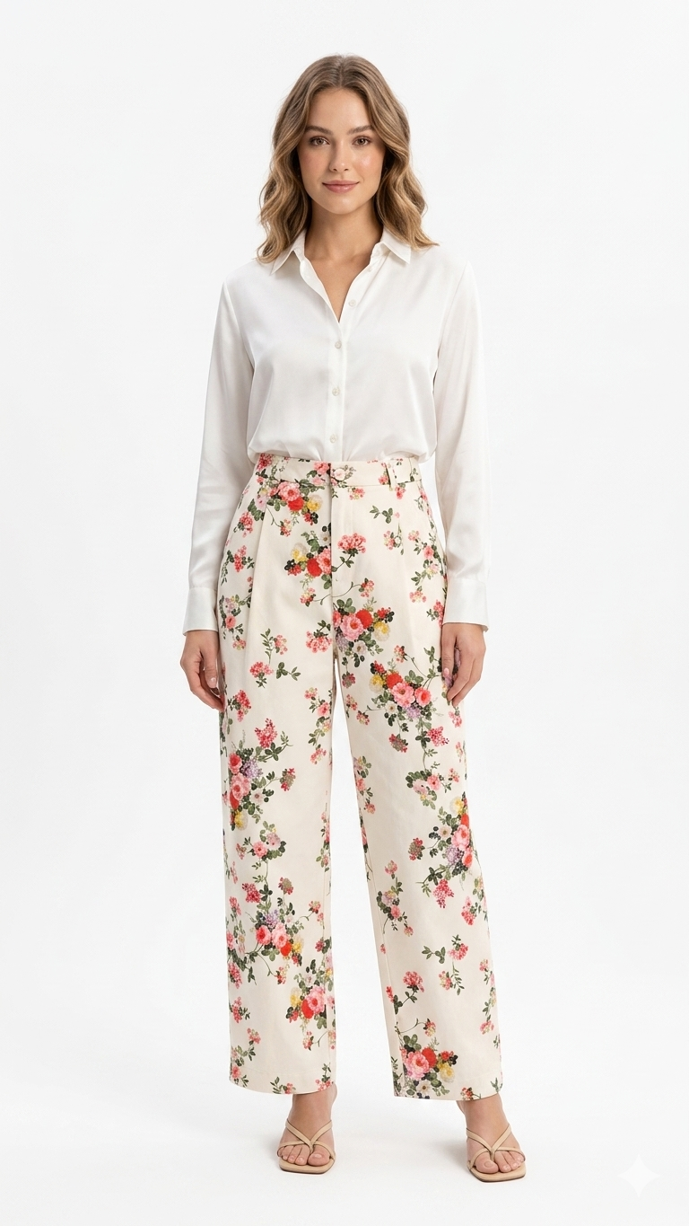 Φωτογραφία από Flora Ivory Palazzo Pants