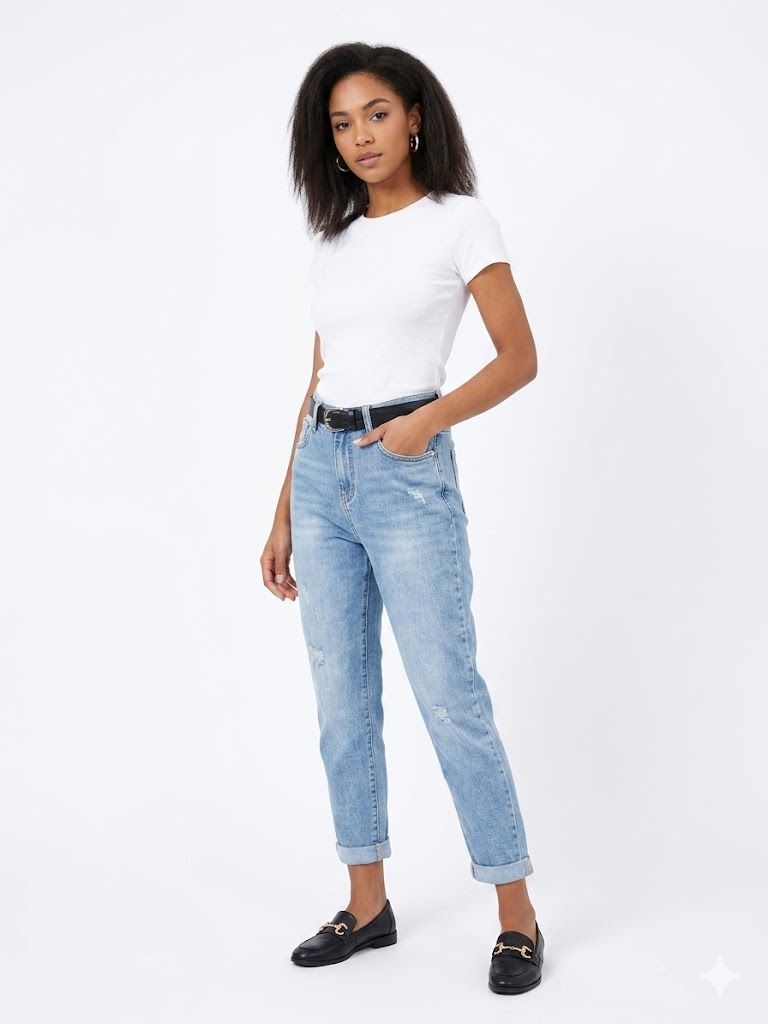 Φωτογραφία από Distressed Mom Jeans