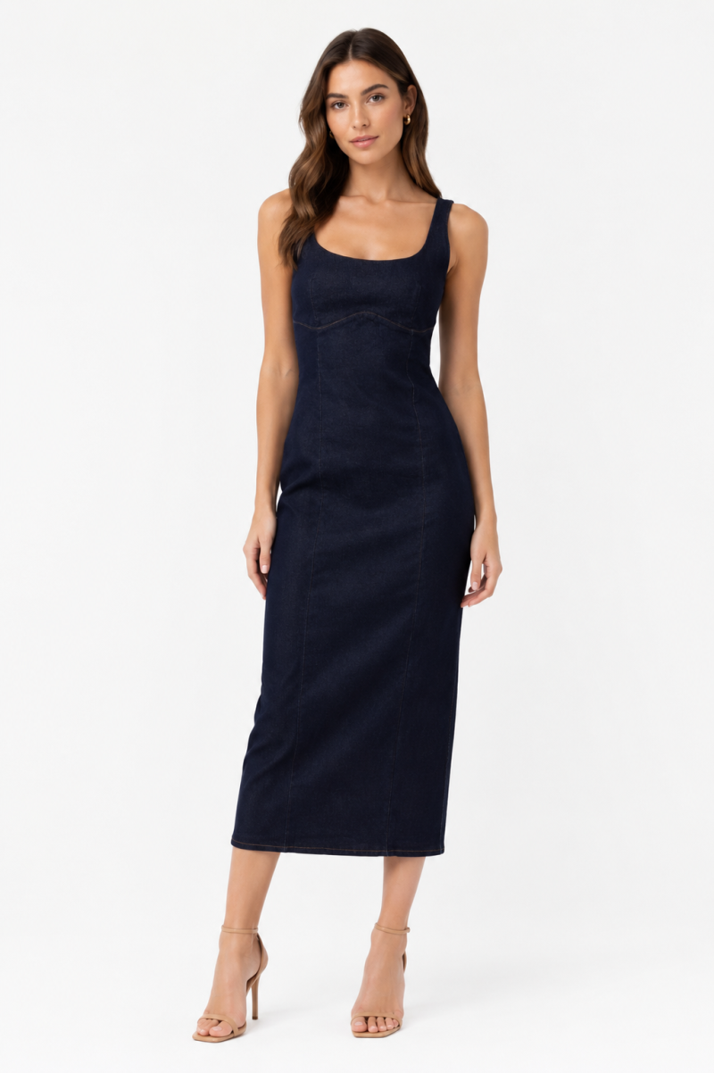 Φωτογραφία από DENIM MIDI DRESS